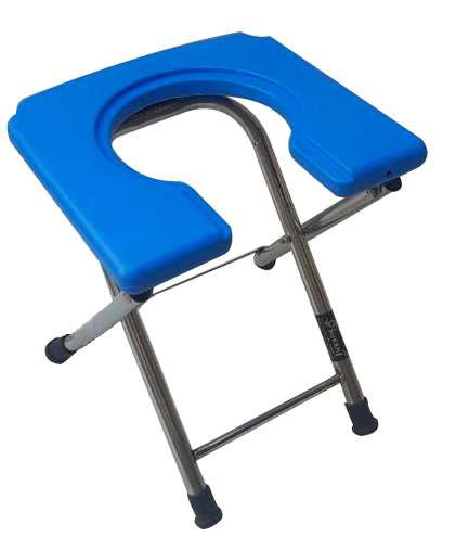 SS Commode Stool Plastic Top