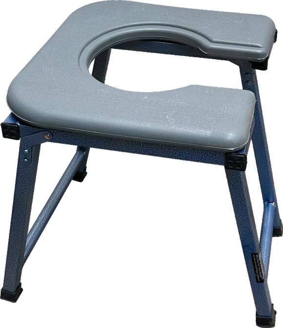 Commode Stool Plastic Top Heavy Square Pipe