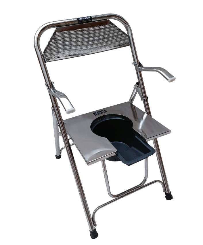 Surbhi Full SS Commode Chair Premium With Support
