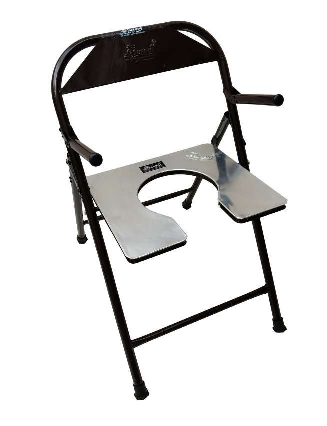 Surbhi Commode Chair Economy Aluminium Top